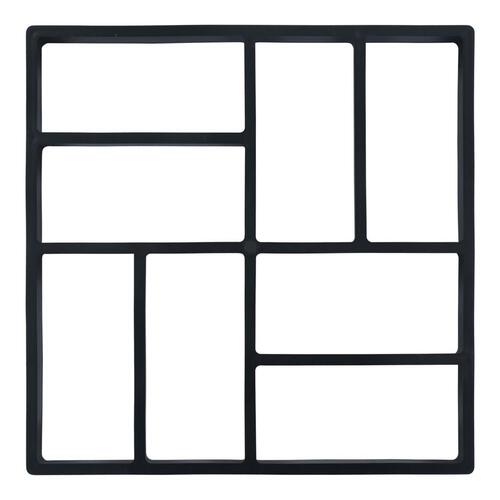 Støbeform til havebelægning 2 stk. 40 x 40 x 4 plastik