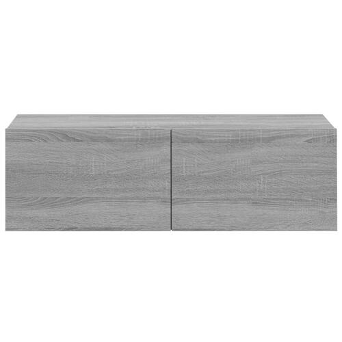 Væghængte tv-skabe 4 stk. 100x30x30 cm grå sonoma-eg