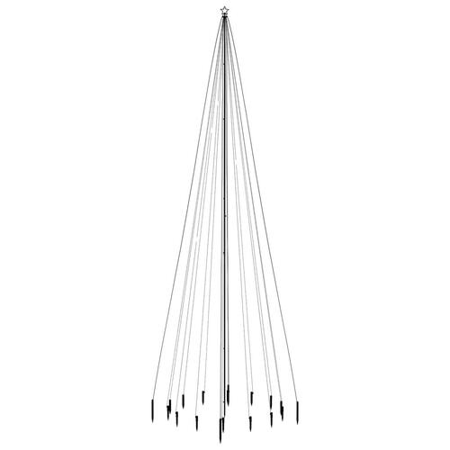 Juletræ med spyd 1134 LED'er 800 cm varmt hvidt lys