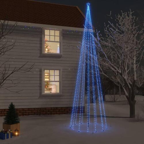 Juletræ med spyd 1134 LED'er 800 cm blåt lys