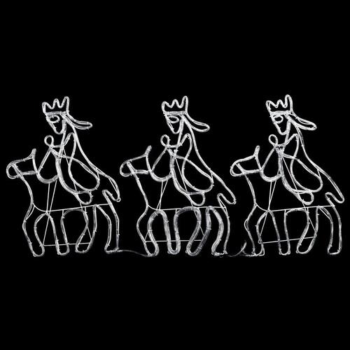 De tre vise mænd julefigur 504 LED-lys 70x50 cm
