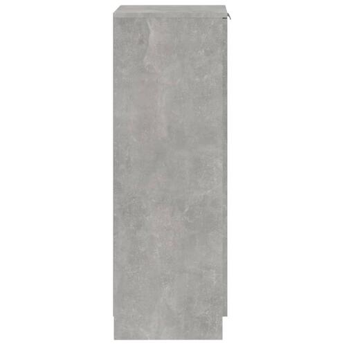 Skoskab 30x35x100 cm konstrueret træ betongrå