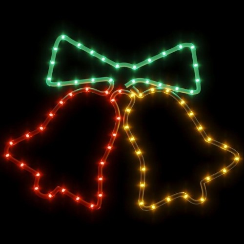 Juleklokker julefigur 72 LED'er 50x56 cm