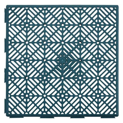 Havefliser 24 stk. 29x29 cm plastik grøn