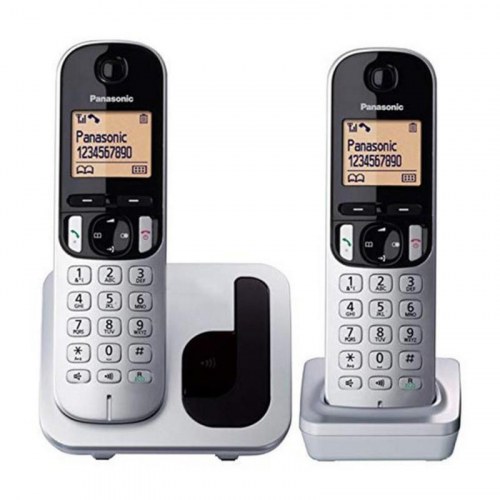 Trådløs telefon Panasonic KX-TGC212 - sølv/metallic (2 håndsæt)