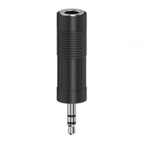 Jack adapter 3,5 mm Hama - hun til han, sort