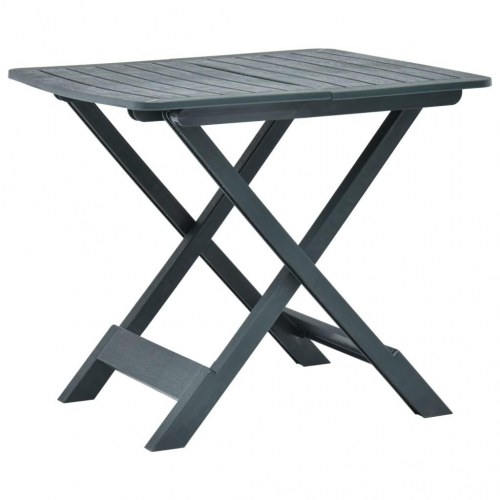 Foldbart havebord 79 x 72 x 70 cm plastik grøn
