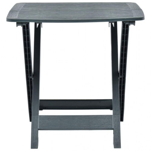 Foldbart havebord 79 x 72 x 70 cm plastik grøn