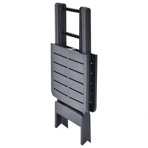 Foldbart havebord 79 x 72 x 70 cm plastik antracitgrå