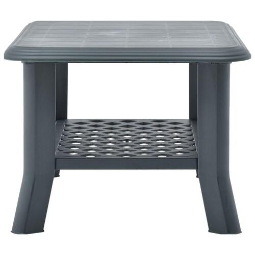Sofabord 90 x 60 x 46 cm plastik grøn