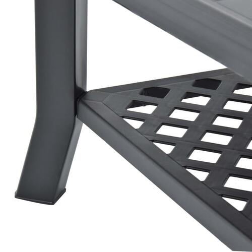 Sofabord 90x60x46 cm plastik antracitgrå