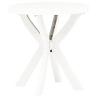 Bistrobord Ø70 cm plastik hvid