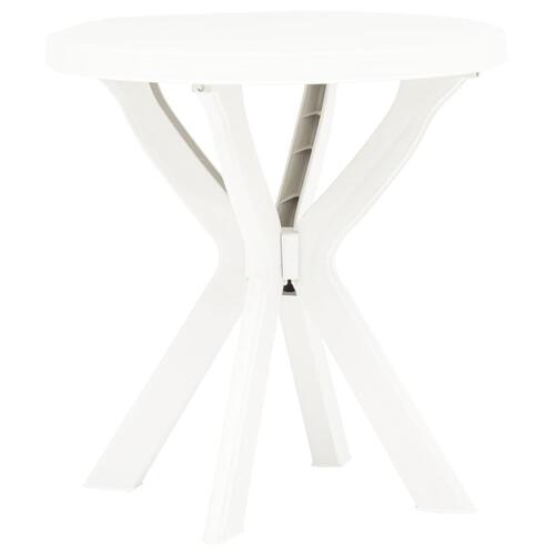 Bistrobord Ø70 cm plastik hvid