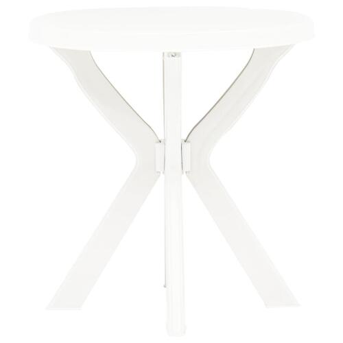 Bistrobord Ø70 cm plastik hvid