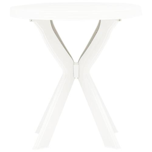 Bistrobord Ø70 cm plastik hvid