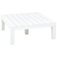 Havebord 78 x 78 x 31 cm plastik hvid