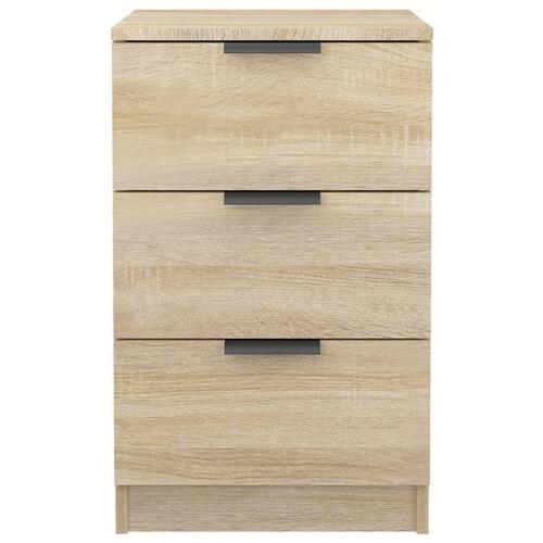 Sengeborde 2 stk. 40x36x65 cm sonoma-eg