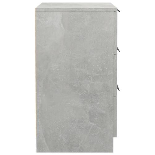 Sengebord 40x36x65 cm 2 stk. betongrå