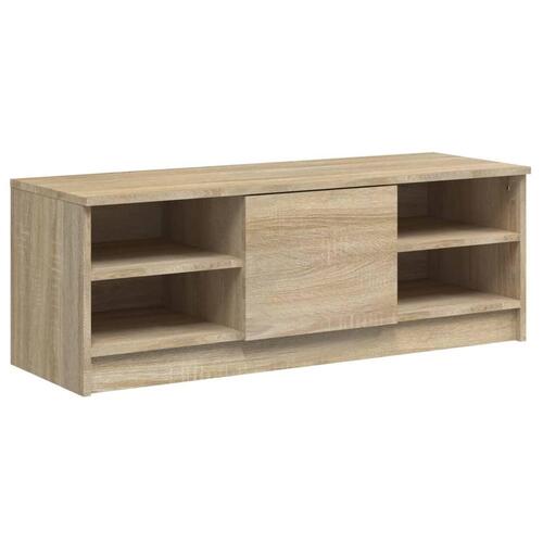 Tv-bord 102x35,5x36,5 cm konstrueret træ sonoma-eg