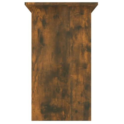 Skrivebord 80x45x74 cm konstrueret træ røget egetræsfinish