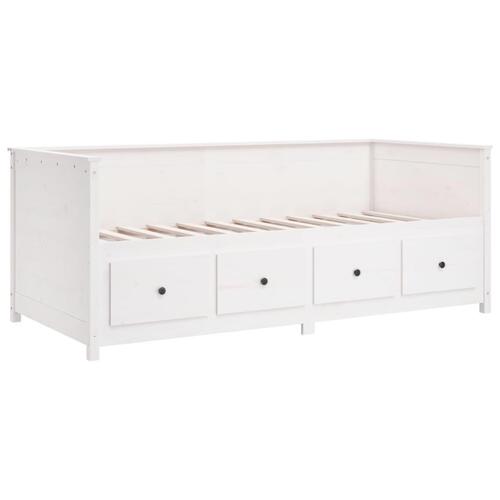 Daybed 90x200 cm massivt fyrretræ hvid