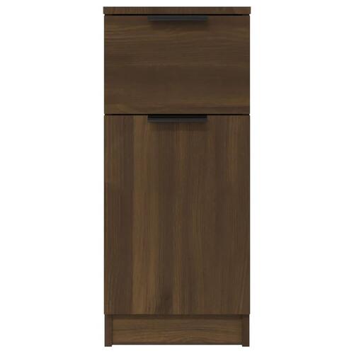 Skænke 2 stk. 30x30x70 cm konstrueret træ brun egetræsfarve