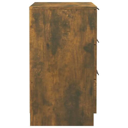 Sengeborde 2 stk. 40x36x65 cm røget egetræsfarve