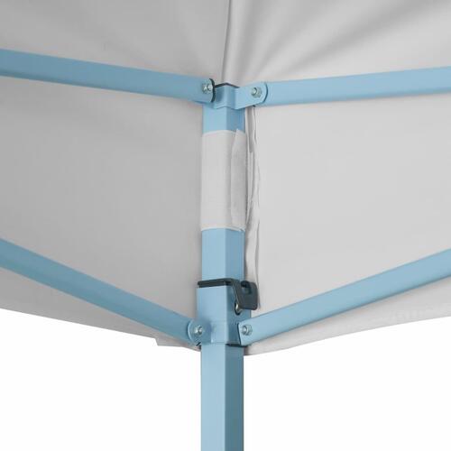 Foldbart festtelt 3 x 4 m stål hvid