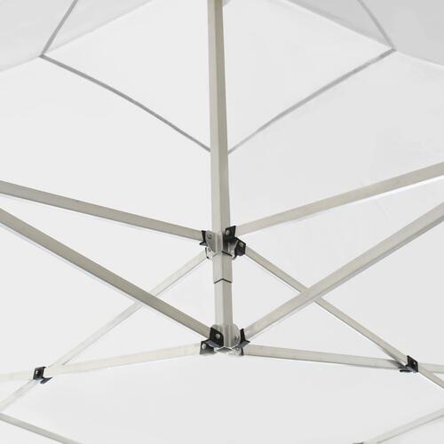 Foldbart festtelt aluminium 2 x 2 m hvid