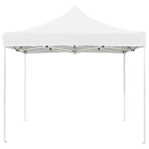 Foldbart festtelt aluminium 2 x 2 m hvid