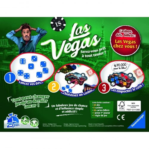 Ravensburger Las Vegas - brætspil på fransk (2-5 spillere)