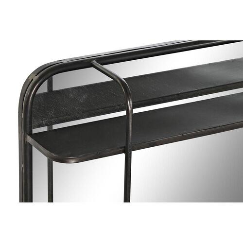 Vægspejl Sort Metal (80 x 12 x 50 cm)