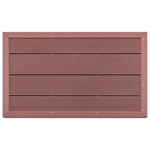 Gulvelement til soldrevet bruser 101 x 63 x 5,5 cm WPC brun