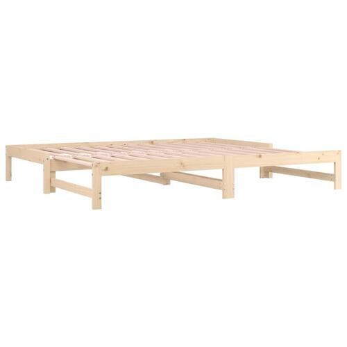 Daybed med udtræk 2x(90x200) cm massivt fyrretræ