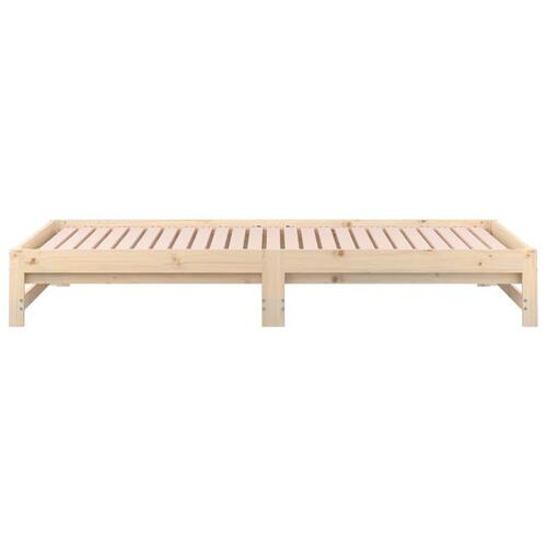 Daybed med udtræk 2x(90x200) cm massivt fyrretræ