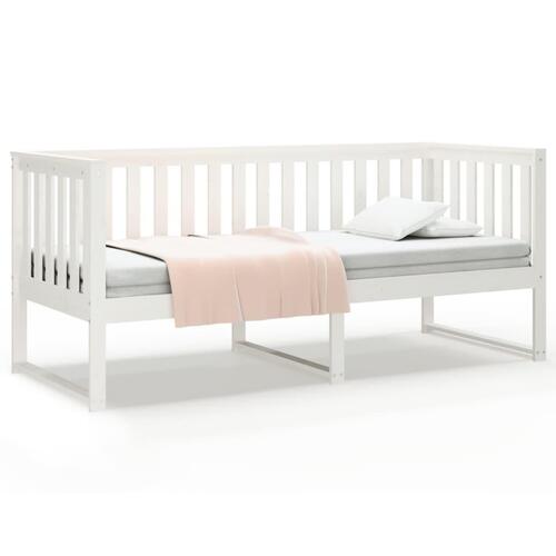Daybed 75x190 cm massivt fyrretræ hvid
