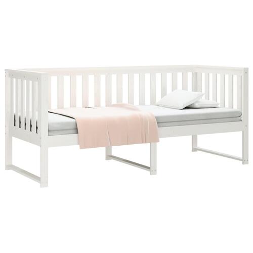 Daybed 75x190 cm massivt fyrretræ hvid
