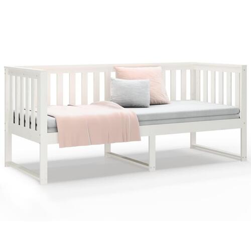 Daybed 75x190 cm massivt fyrretræ hvid