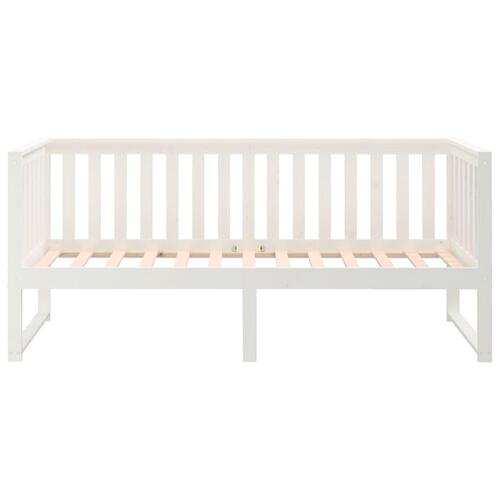 Daybed 75x190 cm massivt fyrretræ hvid
