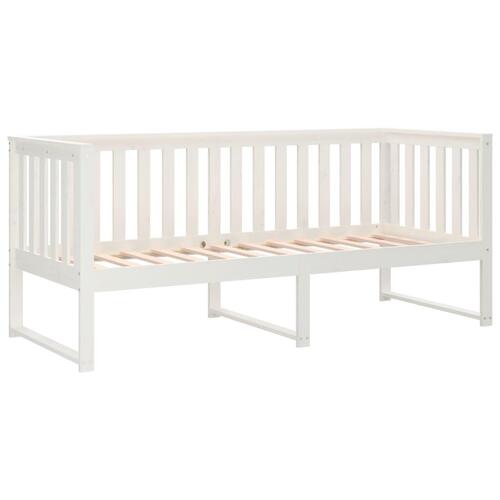 Daybed 75x190 cm massivt fyrretræ hvid