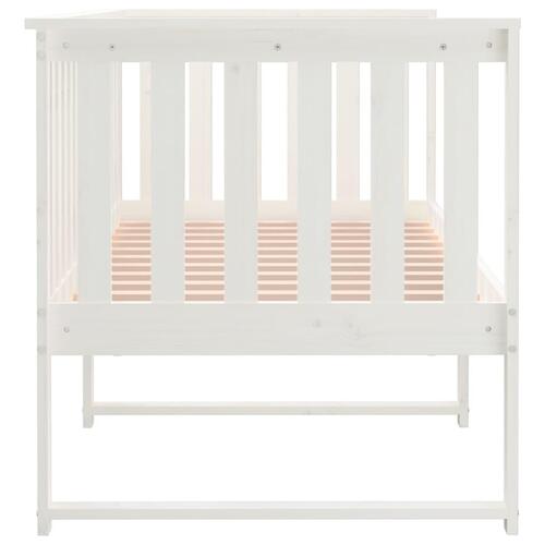 Daybed 75x190 cm massivt fyrretræ hvid