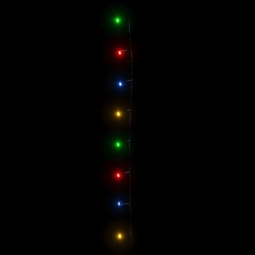 LED-lyskæde med 150 LED'er 15 m PVC flerfarvet