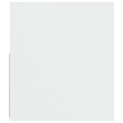 Sengeborde med LED-lys 2 stk. 60x35x40 cm hvid