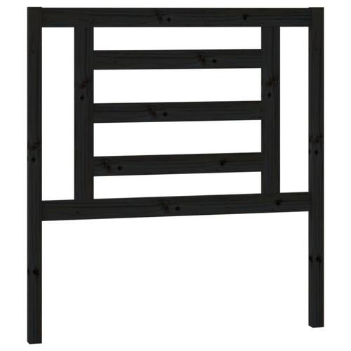 Daybed med udtræk 2x(90x190) cm massivt fyrretræ sort