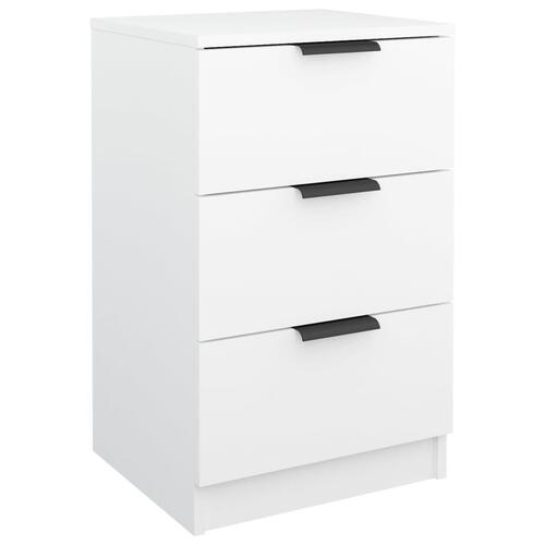 Sengebord 40x36x65 cm hvid