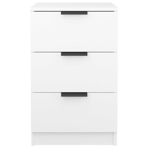 Sengebord 40x36x65 cm hvid