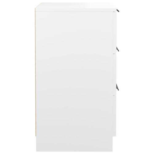 Sengebord 40x36x65 cm hvid