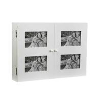 Nøgleskab Versa Wte Hvid Træ 8,5 x 33 x 46 cm