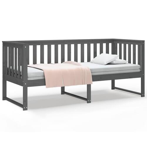Daybed 75x190 cm massivt fyrretræ grå