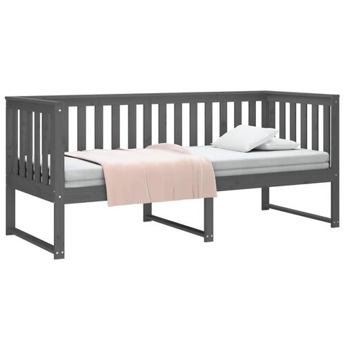 Daybed 75x190 cm massivt fyrretræ grå